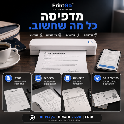 PrintGo™ | מדפסת תרמית ניידת
