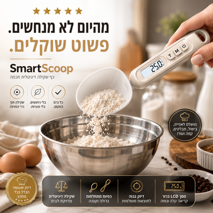 כף שקילה דיגיטלית חכמה | SmartScoop