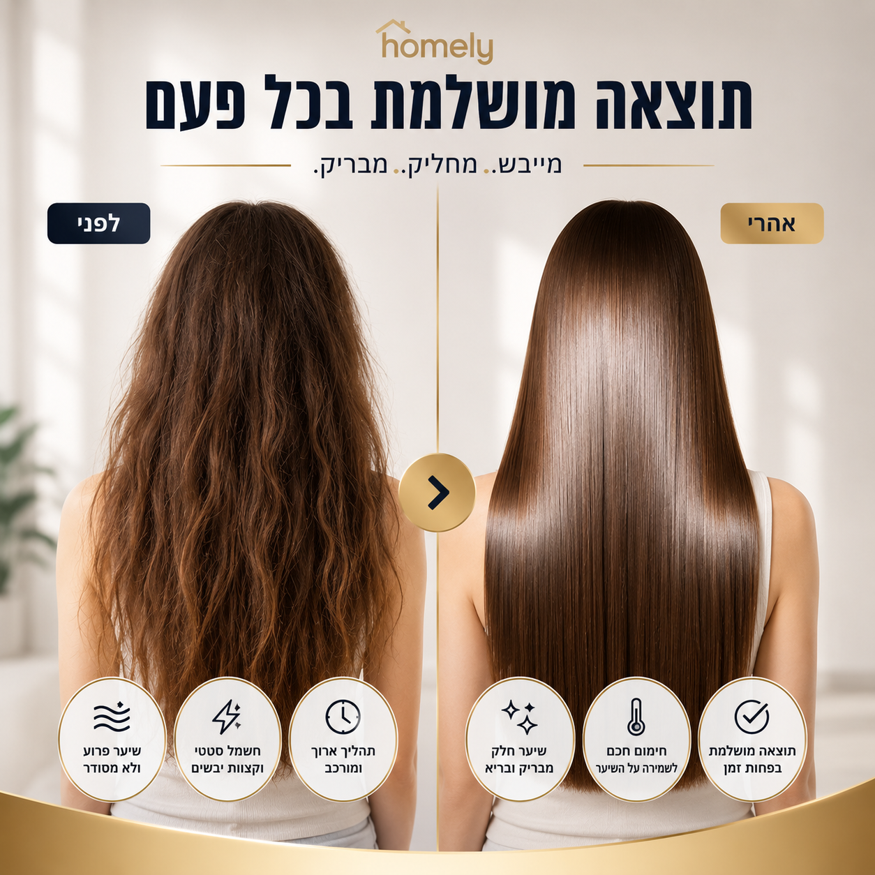 מחליק מייבש טורבו™ | 2 ב־1