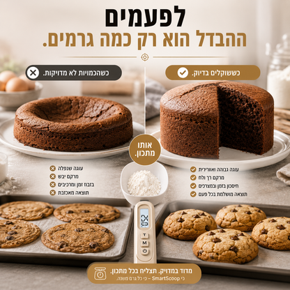 כף שקילה דיגיטלית חכמה | SmartScoop
