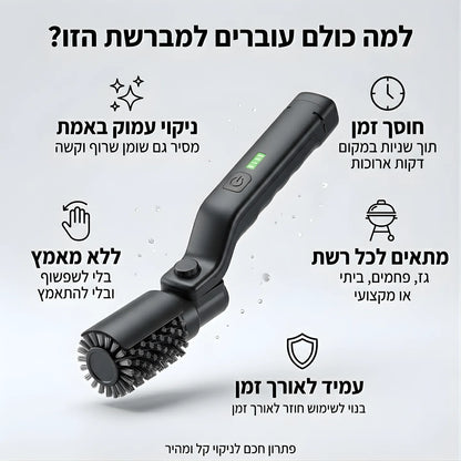 Turbo GrillMaster™ | ניקוי עוצמתי לגריל תוך דקות